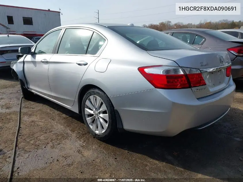 1HGCR2F8XDA090691 2013 Honda Accord Sdn Ex-L