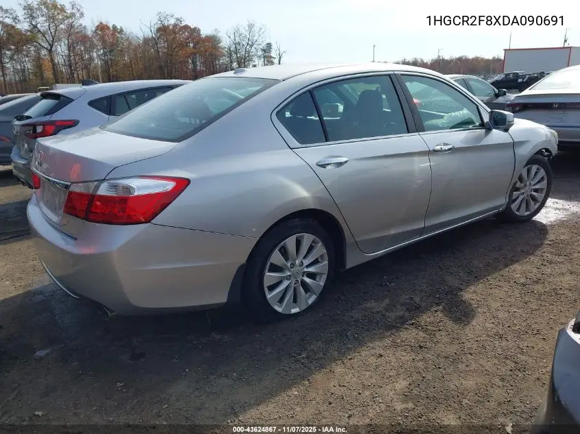 1HGCR2F8XDA090691 2013 Honda Accord Sdn Ex-L