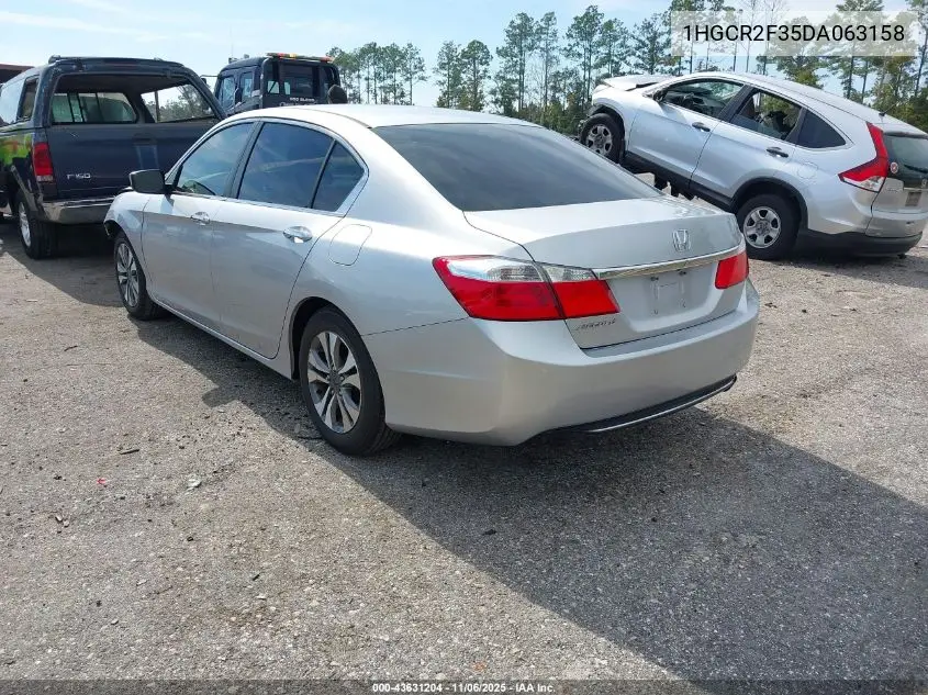 1HGCR2F35DA063158 2013 Honda Accord Lx