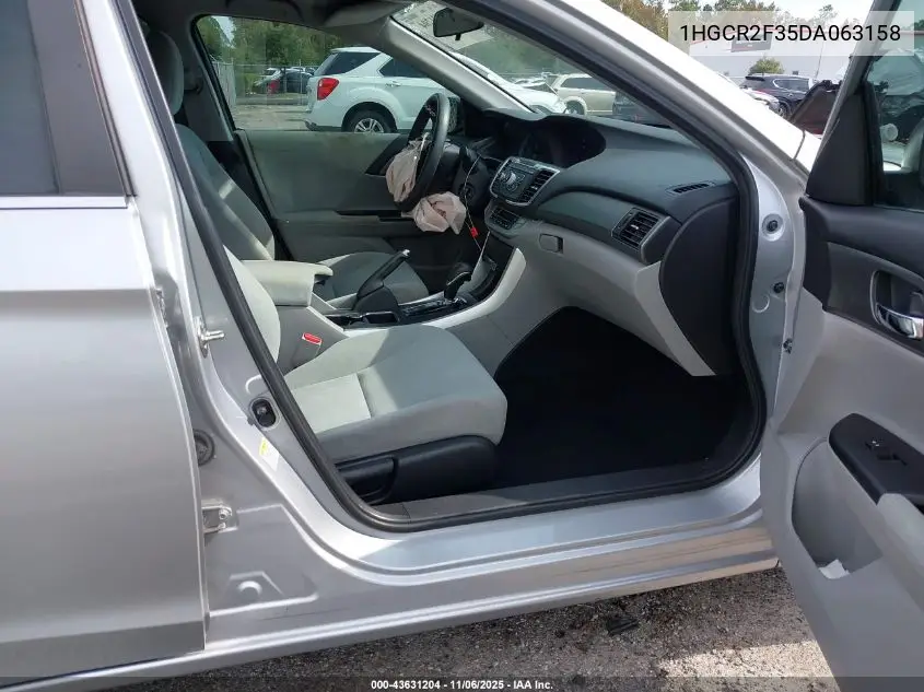 1HGCR2F35DA063158 2013 Honda Accord Lx