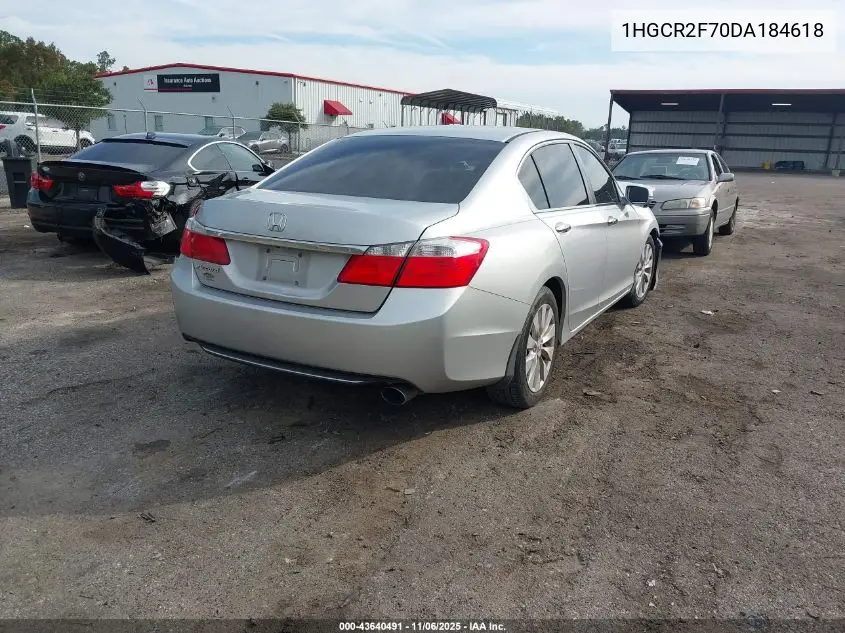 1HGCR2F70DA184618 2013 Honda Accord Ex
