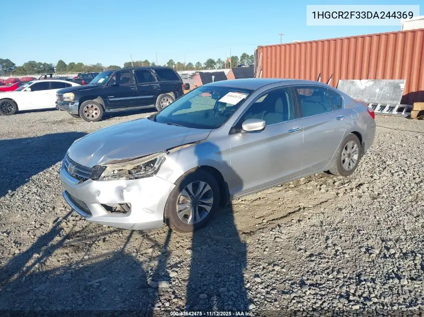 1HGCR2F33DA244369 2013 Honda Accord Lx