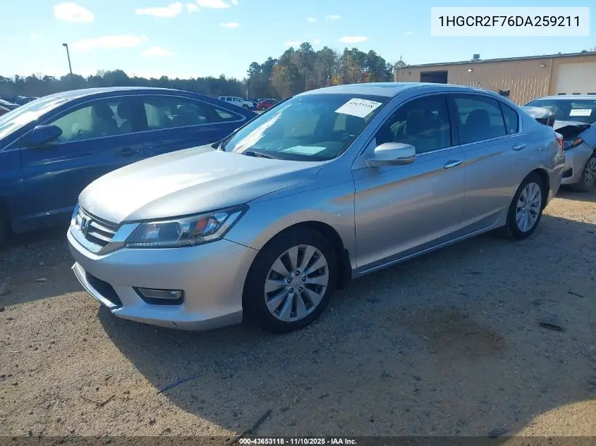 1HGCR2F76DA259211 2013 Honda Accord Ex