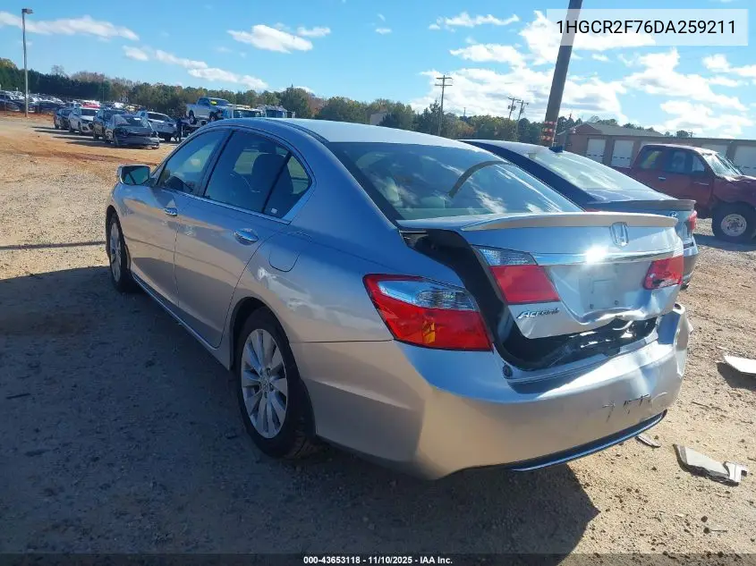 1HGCR2F76DA259211 2013 Honda Accord Ex