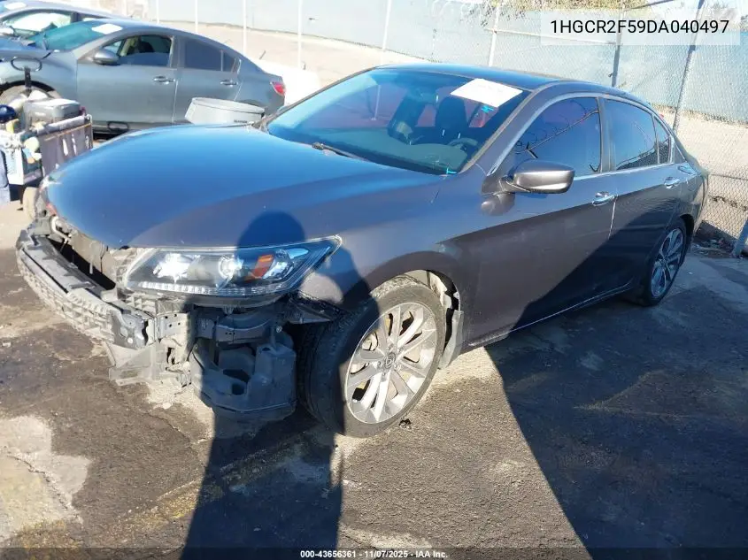 1HGCR2F59DA040497 2013 Honda Accord Sport