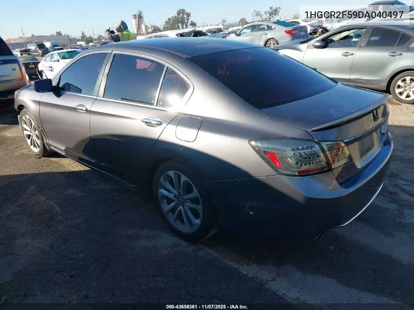 1HGCR2F59DA040497 2013 Honda Accord Sport