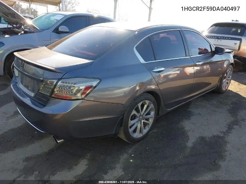 1HGCR2F59DA040497 2013 Honda Accord Sport