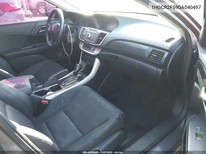 1HGCR2F59DA040497 2013 Honda Accord Sport