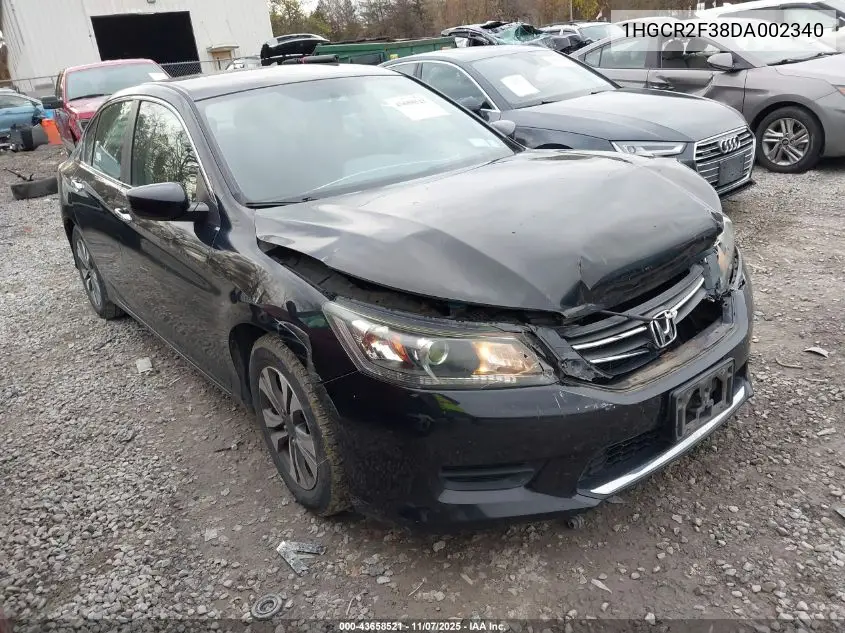 1HGCR2F38DA002340 2013 Honda Accord Lx