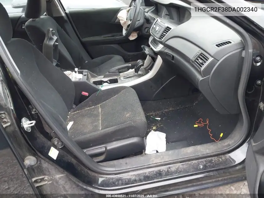 1HGCR2F38DA002340 2013 Honda Accord Lx