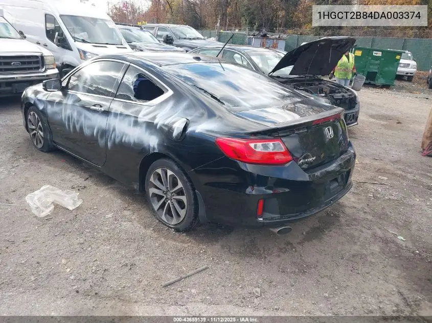 1HGCT2B84DA003374 2013 Honda Accord Ex-L V-6