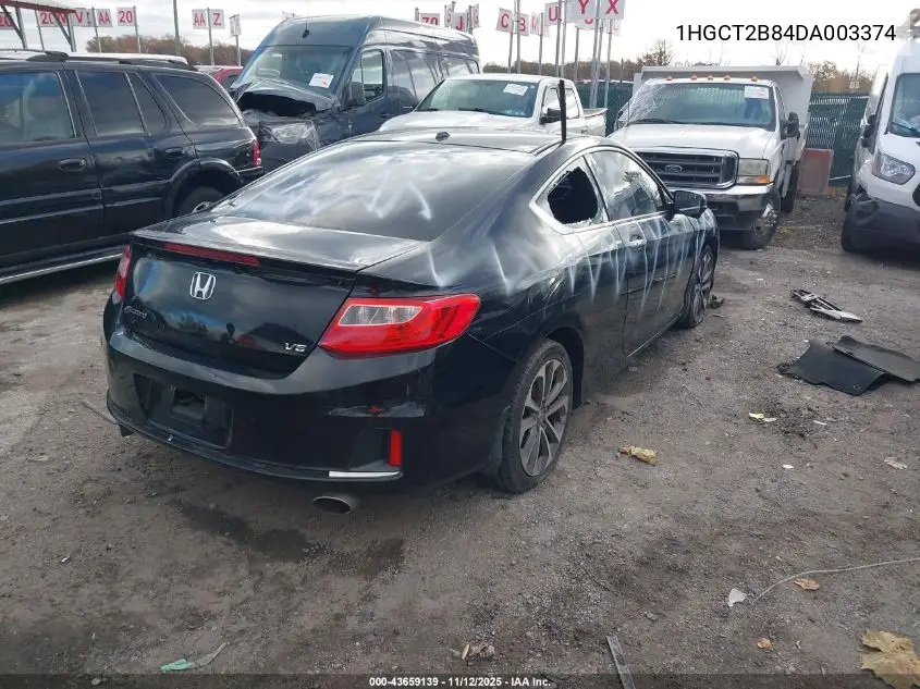 1HGCT2B84DA003374 2013 Honda Accord Ex-L V-6