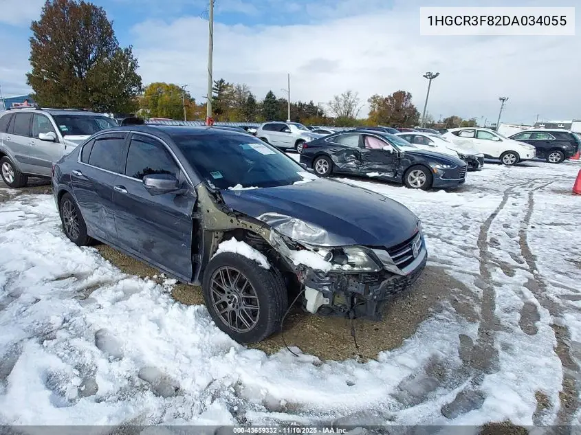 1HGCR3F82DA034055 2013 Honda Accord Ex-L V-6