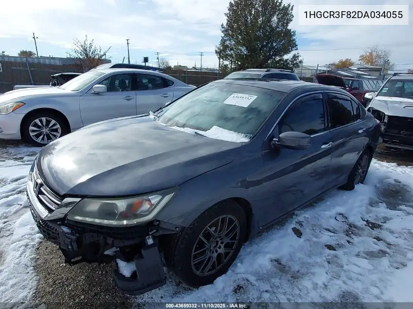 1HGCR3F82DA034055 2013 Honda Accord Ex-L V-6