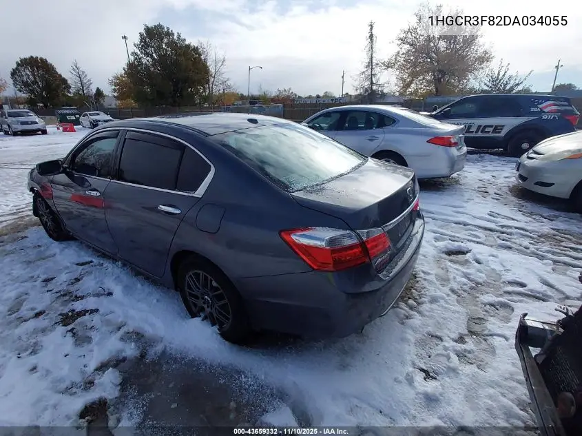 1HGCR3F82DA034055 2013 Honda Accord Ex-L V-6