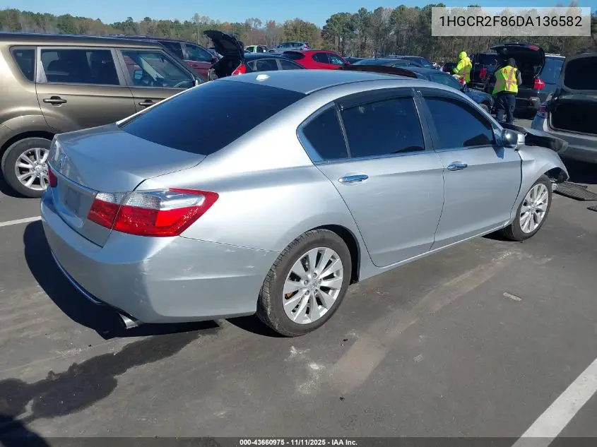 1HGCR2F86DA136582 2013 Honda Accord Sdn Ex-L