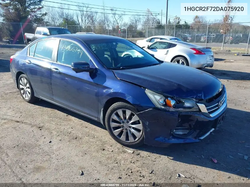 1HGCR2F72DA075920 2013 Honda Accord Ex