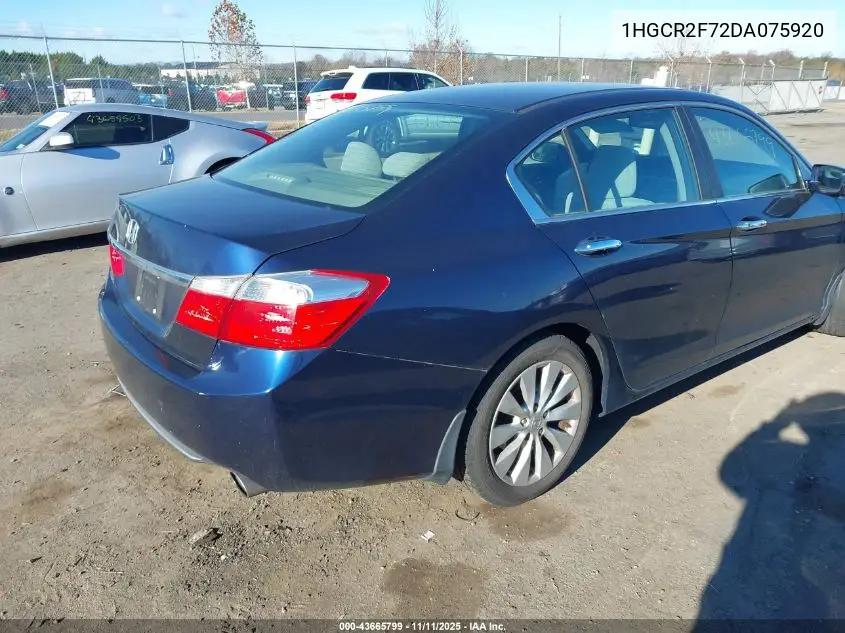 1HGCR2F72DA075920 2013 Honda Accord Ex
