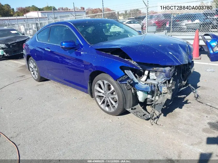 1HGCT2B84DA003780 2013 Honda Accord Ex-L V-6