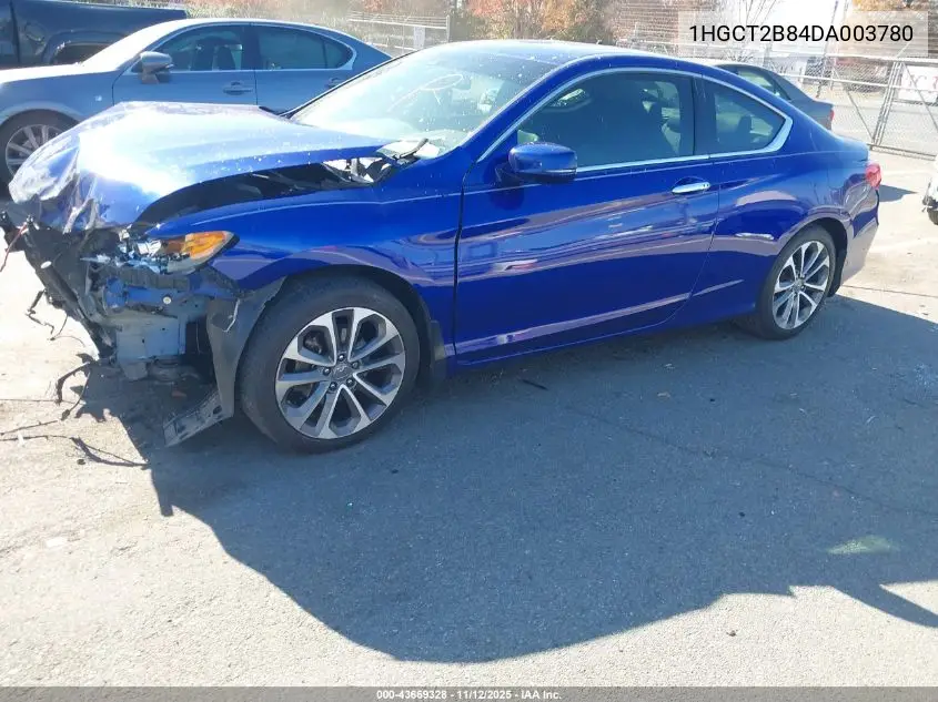 1HGCT2B84DA003780 2013 Honda Accord Ex-L V-6