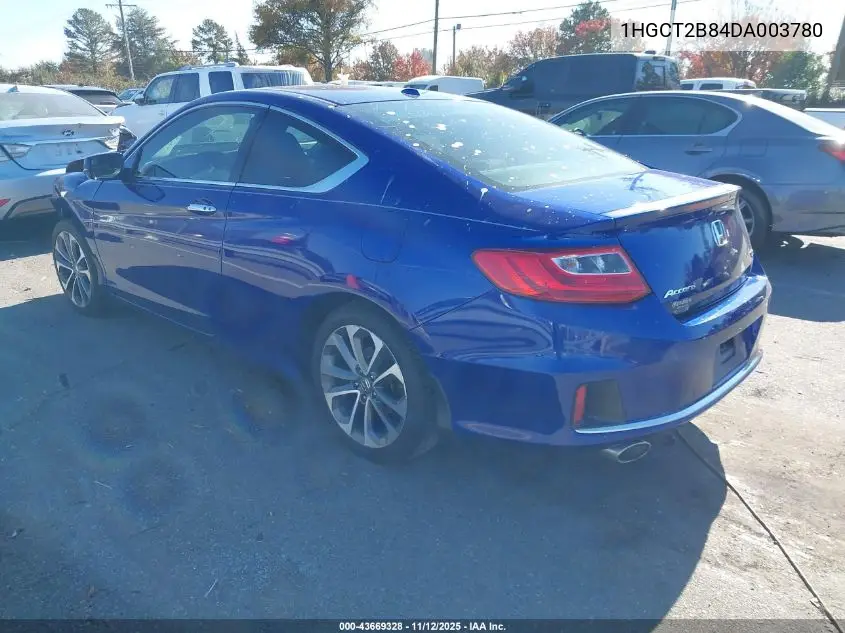 1HGCT2B84DA003780 2013 Honda Accord Ex-L V-6