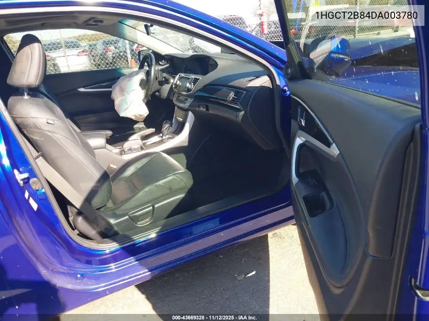 1HGCT2B84DA003780 2013 Honda Accord Ex-L V-6