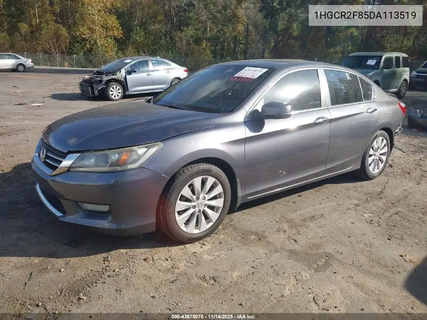 1HGCR2F85DA113519 2013 Honda Accord Sdn Ex-L