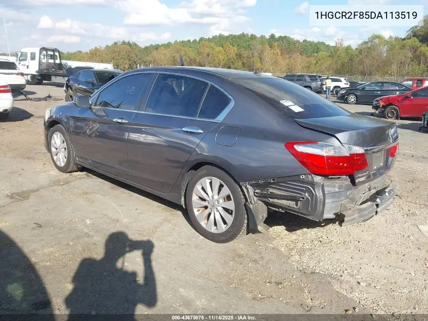 1HGCR2F85DA113519 2013 Honda Accord Sdn Ex-L