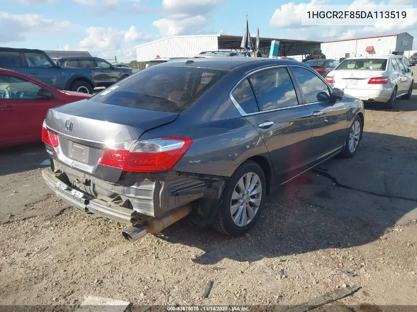 1HGCR2F85DA113519 2013 Honda Accord Sdn Ex-L