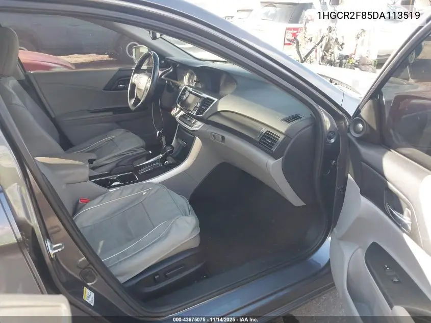 1HGCR2F85DA113519 2013 Honda Accord Sdn Ex-L