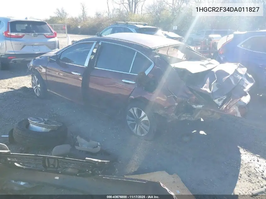 1HGCR2F34DA011827 2013 Honda Accord Lx