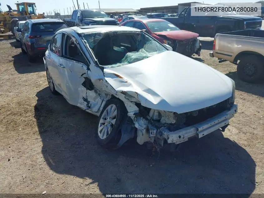 1HGCR2F80DA280080 2013 Honda Accord Sdn Ex-L