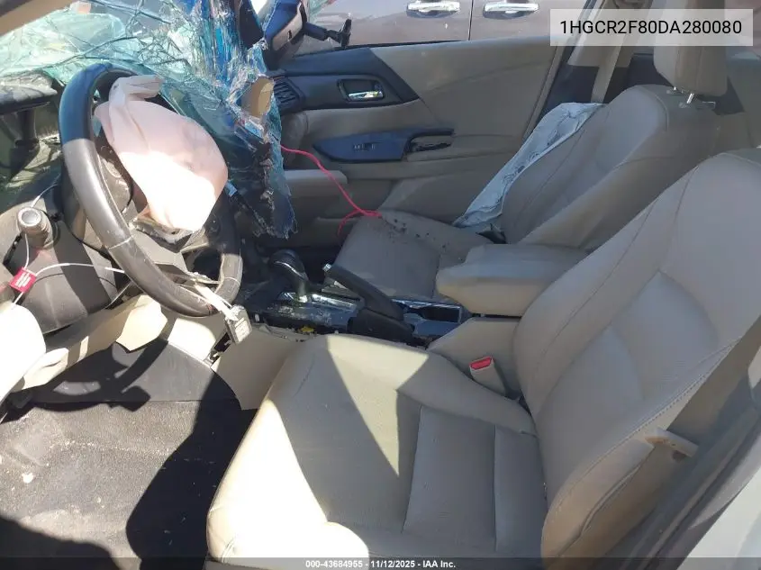 1HGCR2F80DA280080 2013 Honda Accord Sdn Ex-L