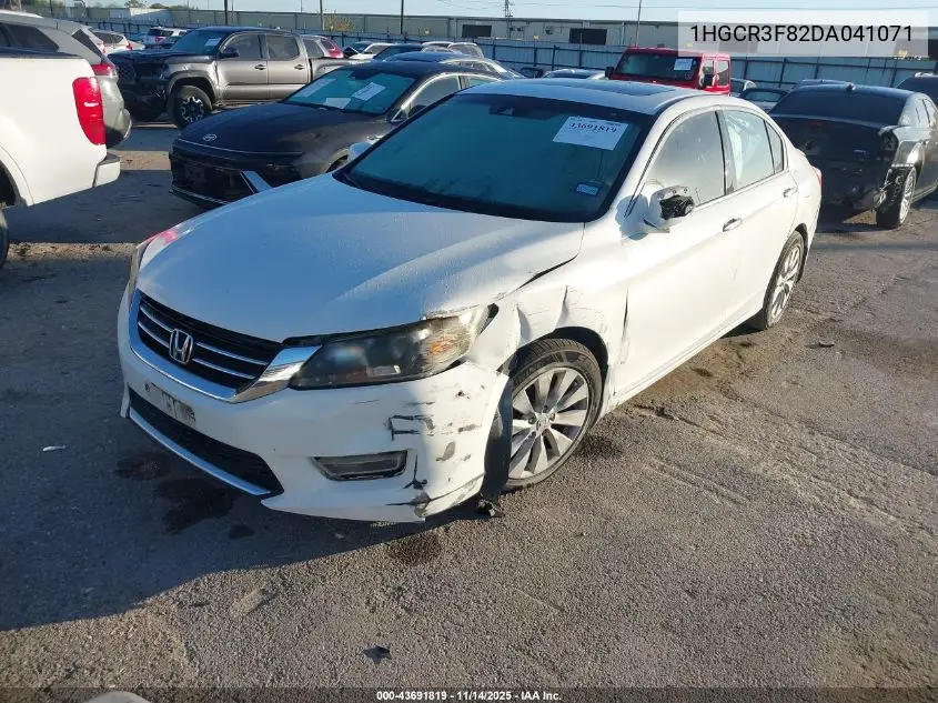 1HGCR3F82DA041071 2013 Honda Accord Ex-L V-6