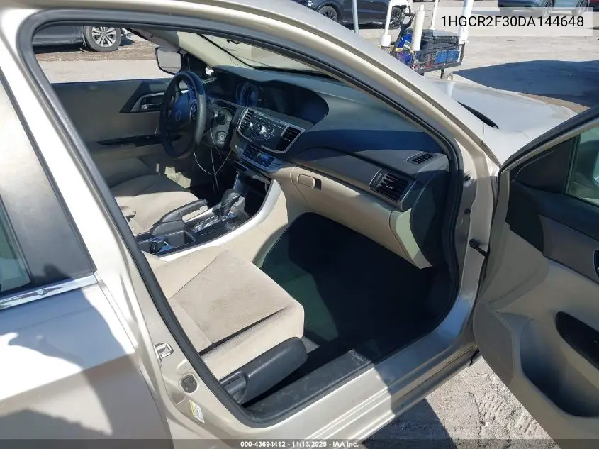 1HGCR2F30DA144648 2013 Honda Accord Lx
