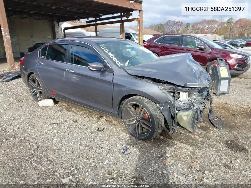 1HGCR2F58DA251397 2013 Honda Accord Sport