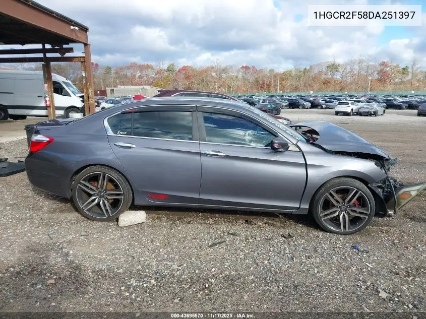 1HGCR2F58DA251397 2013 Honda Accord Sport