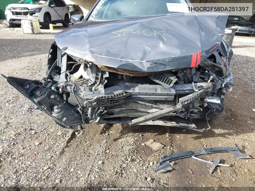 1HGCR2F58DA251397 2013 Honda Accord Sport