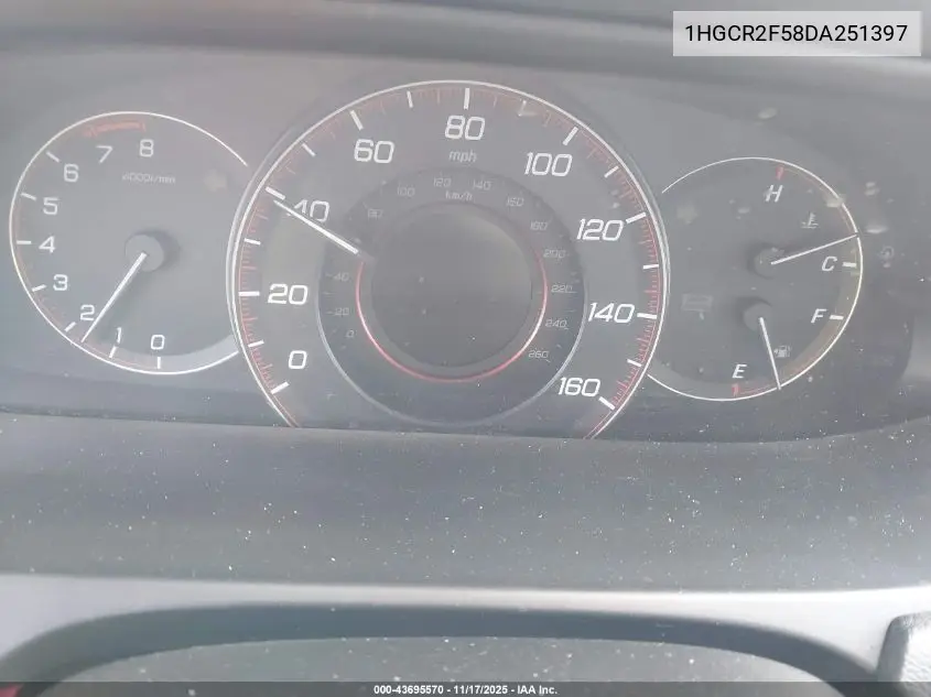 1HGCR2F58DA251397 2013 Honda Accord Sport