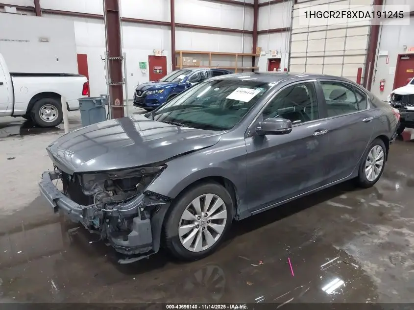 1HGCR2F8XDA191245 2013 Honda Accord Sdn Ex-L