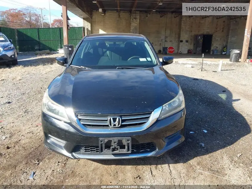 1HGCR2F36DA242535 2013 Honda Accord Lx