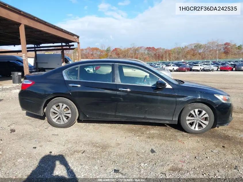 1HGCR2F36DA242535 2013 Honda Accord Lx