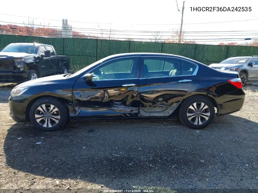 1HGCR2F36DA242535 2013 Honda Accord Lx