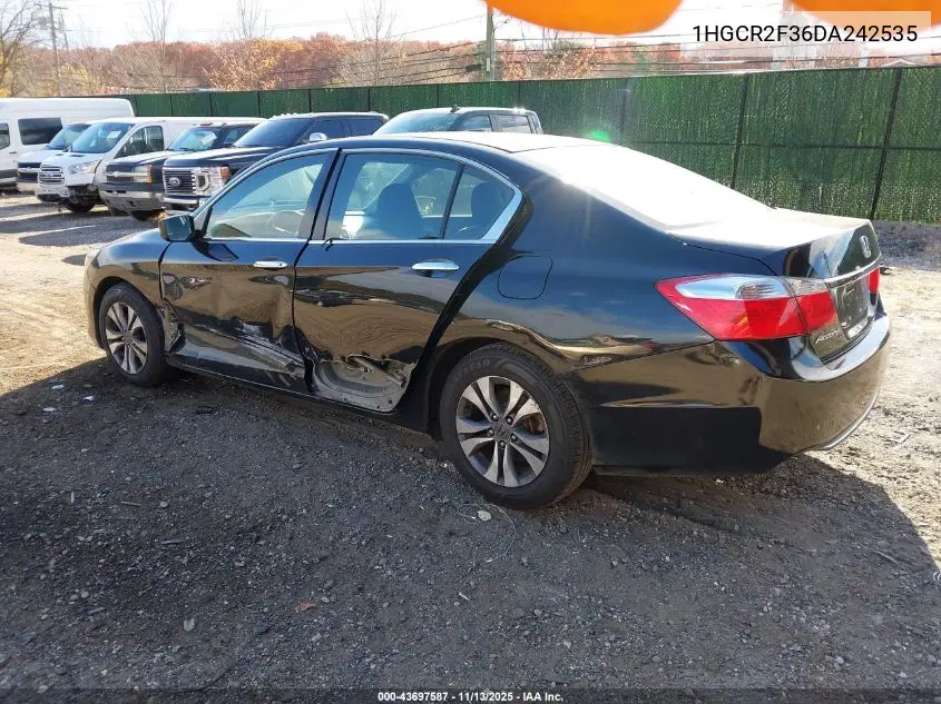 1HGCR2F36DA242535 2013 Honda Accord Lx