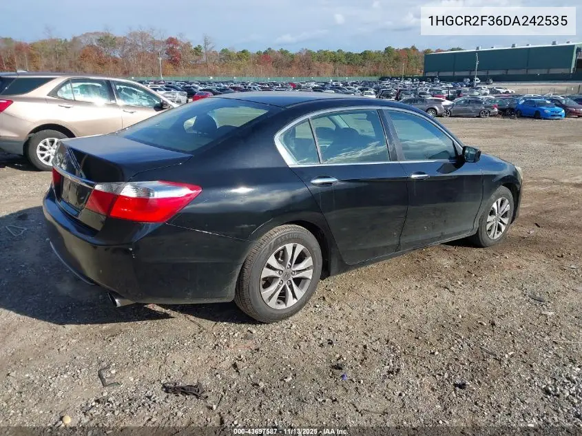 1HGCR2F36DA242535 2013 Honda Accord Lx