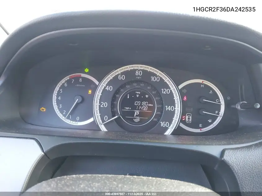 1HGCR2F36DA242535 2013 Honda Accord Lx