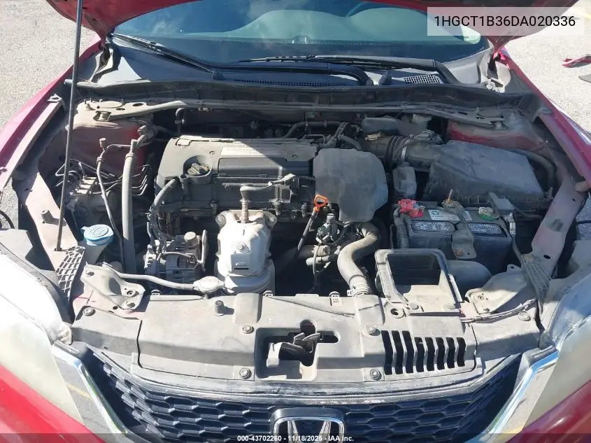 1HGCT1B36DA020336 2013 Honda Accord Lx-S