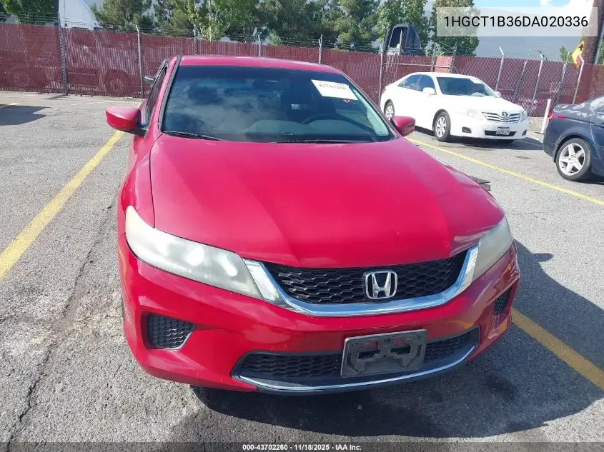 1HGCT1B36DA020336 2013 Honda Accord Lx-S