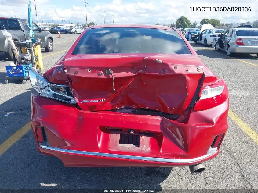 1HGCT1B36DA020336 2013 Honda Accord Lx-S