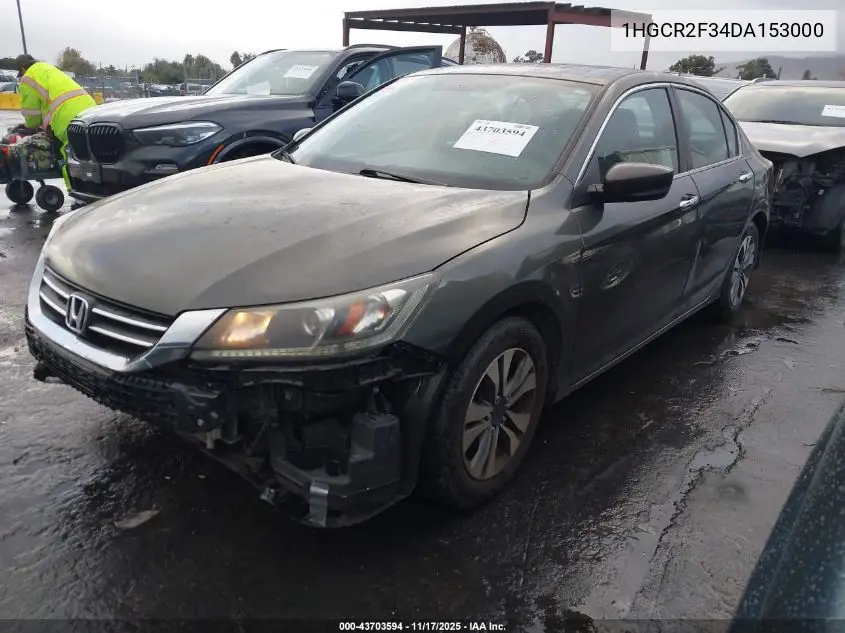 1HGCR2F34DA153000 2013 Honda Accord Lx